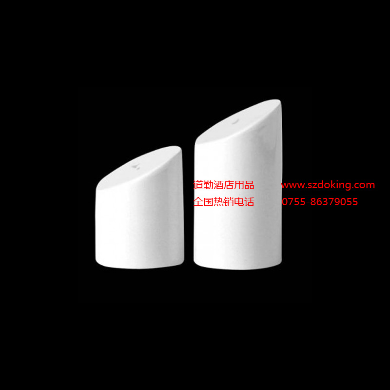 9001C618 英國(guó)Steelite 西餐陶瓷鹽罐/胡椒罐