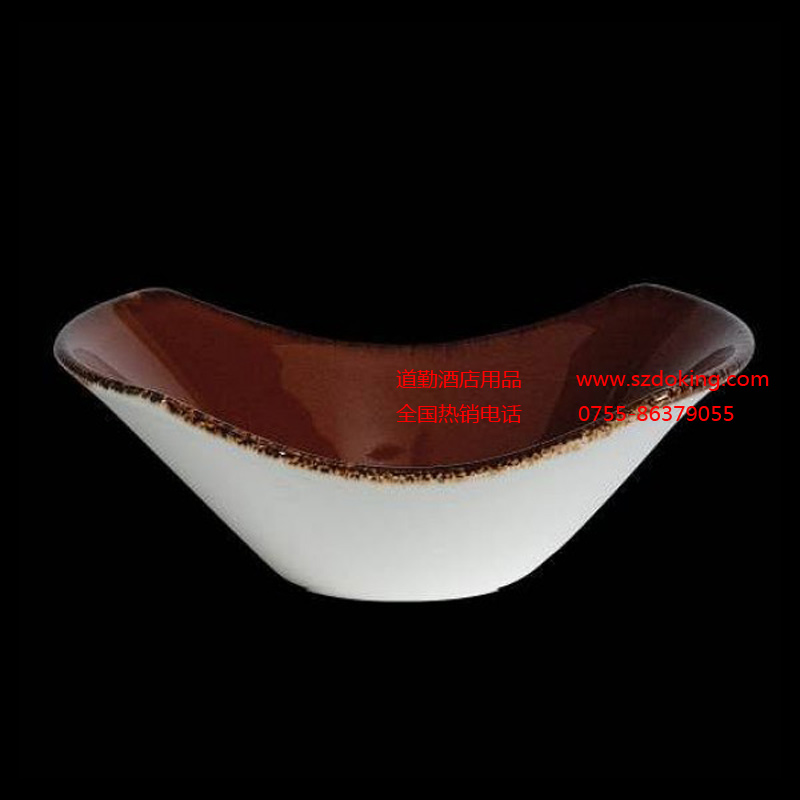 西餐陶瓷凹形碗 西餐陶瓷凹形碗